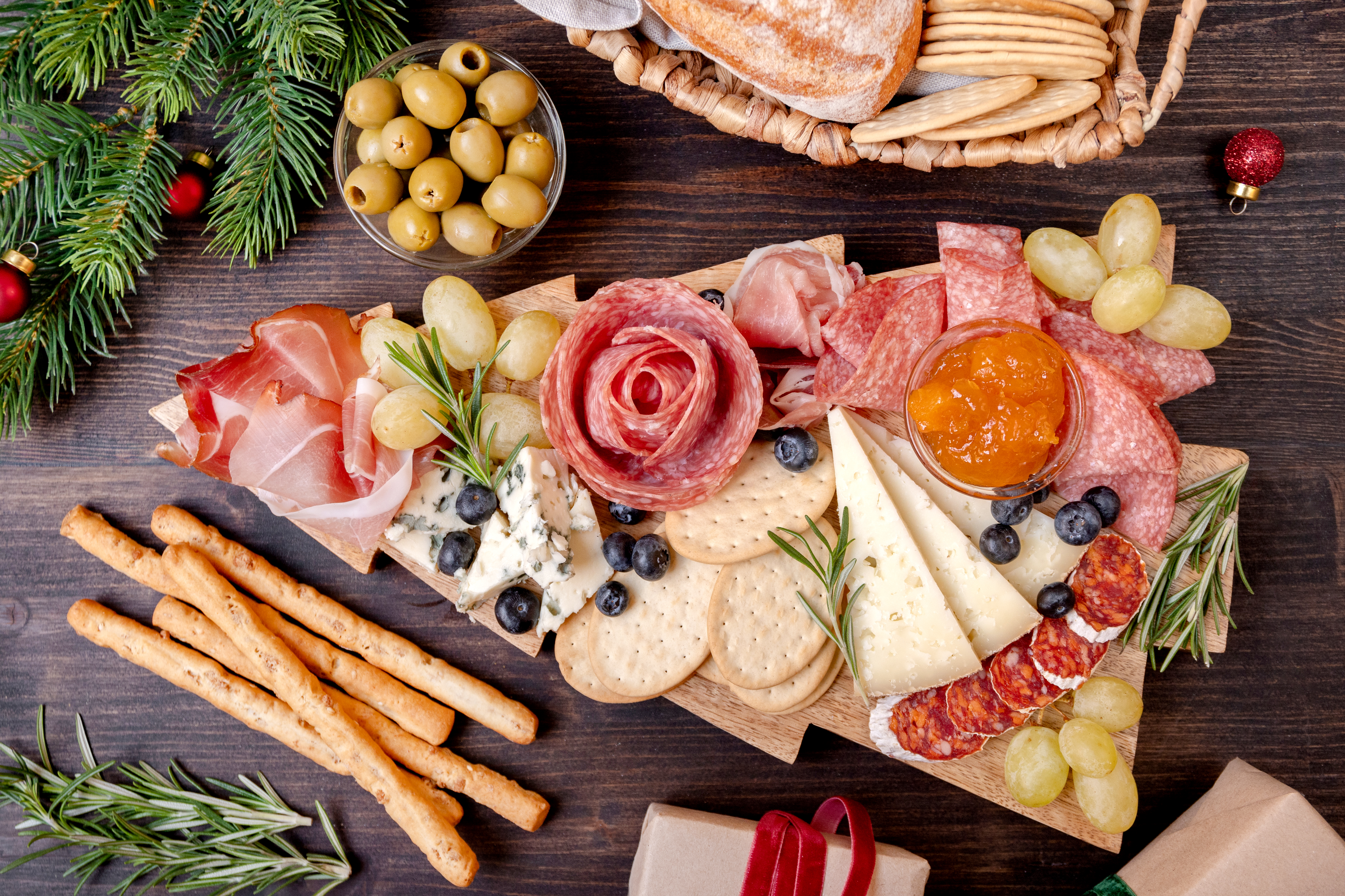 Christmas food board image 